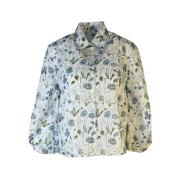 Bloemen 3/4 Mouw Shirt Xacus , Multicolor , Dames