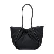 Gerimpelde Nylon Tote Tas Proenza Schouler , Black , Dames