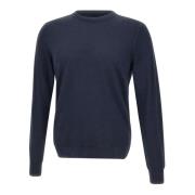 Nuvola Navy Blue Wollen Trui Filippo De Laurentiis , Blue , Heren