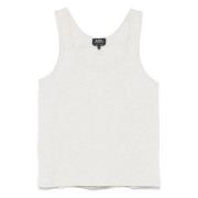 Grijze Tanktop 100% Katoen Portugal A.p.c. , Gray , Dames