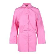 Katoenen jurk voor vrouwen The Attico , Pink , Dames