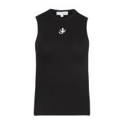 Zwarte Mouwloze Crew Neck Jas JW Anderson , Black , Dames