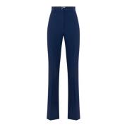 Stijlvolle Broek voor Vrouwen Elisabetta Franchi , Blue , Dames