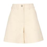 Beige Shorts voor een stijlvolle uitstraling Moncler , Beige , Dames