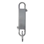 Geborsteld Zilver Metalen Sleutelhanger Rick Owens , Gray , Heren