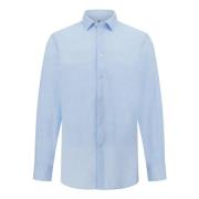 Slim Fit Stretch Nylon Shirt Boggi Milano , Blue , Heren