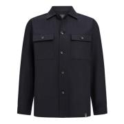 Katoenen Overshirt Boggi Milano , Blue , Heren