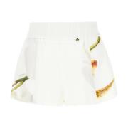 Casual Denim Shorts voor Vrouwen Genny , White , Dames