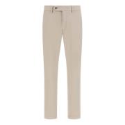 Stretch Katoenen/TENCEL Broek Boggi Milano , Beige , Heren