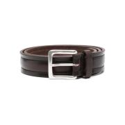 Leren Riem Orciani , Brown , Heren