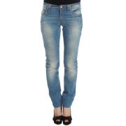 Slim Fit Blauwe Designer Jeans John Galliano , Blue , Dames