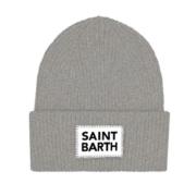 Gebreide muts in bessenkleur MC2 Saint Barth , Gray , Dames