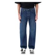 Skate Jeans voor Urban Stijl Off White , Blue , Heren