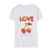 Cherry Love Concert Shirts Zadig & Voltaire , White , Dames