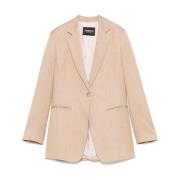 Beige buitenkleding jas Dondup , Beige , Dames