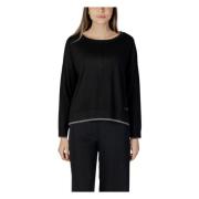 Lente/Zomer Dames Sweatshirt Collectie Liu Jo , Black , Dames