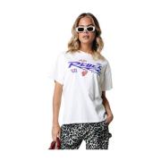 Rebel Racing Loosefit Tee Colourful Rebel , White , Dames