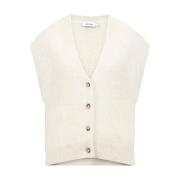 Stijlvolle Vest Constanze Knit-ted , Beige , Dames