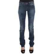 Elegante Bootcut Denim Jeans Blue Wash John Galliano , Blue , Dames