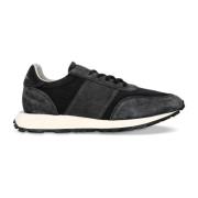 Vintage Lage Sneakers Zwart Philippe Model , Black , Heren