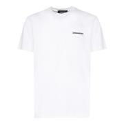 Witte T-shirt en Polo Collectie Dsquared2 , White , Heren