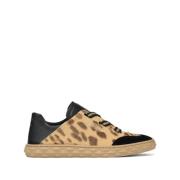 Bruine Sneakers met Zwarte Veters Jimmy Choo , Brown , Dames