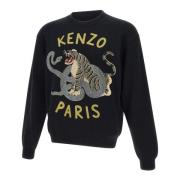 Jaar van de slang sweatshirt zwart Kenzo , Black , Heren