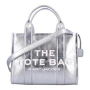 Stijlvolle Metallic Tote Tas Zilver Marc Jacobs , Gray , Dames