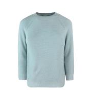 Lichtblauwe Sweater Katoen Regular Fit Max Mara , Blue , Dames