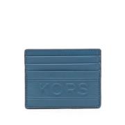 Leren Creditcardhouder Hudson Michael Kors , Blue , Heren