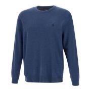 Klassieke Wollen Trui Blauw Ronde Hals Polo Ralph Lauren , Blue , Here...