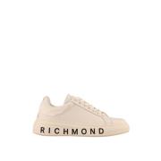 Minimalistische Sneaker met Logo Belettering Richmond , Beige , Dames