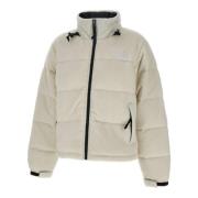 Witte Fleece Nuptse Jas The North Face , White , Dames