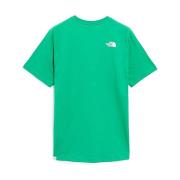 Casual Katoenen T-shirt voor Mannen The North Face , Green , Dames