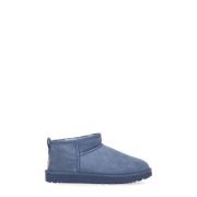 Blauwe Suède Shearling Enkellaarzen UGG , Blue , Dames