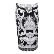 Elegante Viscose Collection Rok Versace , Black , Dames