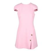 Damesjurk in Wollen Mix Versace , Pink , Dames