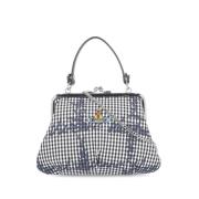 Zwarte katoenen tas met kettingriem Vivienne Westwood , Black , Dames