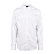 Lyocell Blend Stretch Shirt Armani Exchange , White , Heren