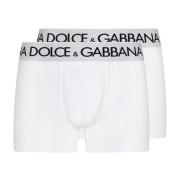 Wit Ondergoed Boxer Regular-Fit Elastiek Dolce & Gabbana , White , Her...