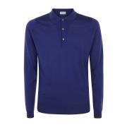 Klassieke Lange Mouw Shirt John Smedley , Blue , Heren