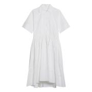 Wijdvallende Damesjurk Jil Sander , White , Dames