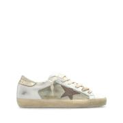 Super Star Suède Leren Sneakers Golden Goose , Multicolor , Dames