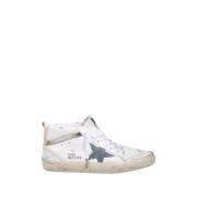 Gelamineerd leren golf suède sneakers Golden Goose , White , Dames