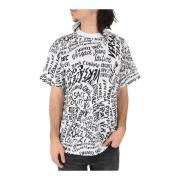 Logo Print Katoenen T-shirt Versace Jeans Couture , Multicolor , Heren