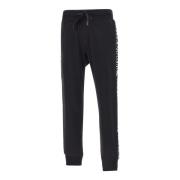 Zwarte Katoenen Jogger met Logoinzetstukken Versace Jeans Couture , Bl...