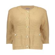 Geknoopte Cardigan Vest Geisha , Brown , Dames