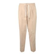 Katoenen Casual Broek Brunello Cucinelli , Brown , Heren