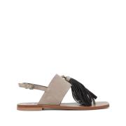 Lichtgrijze Sandalen Brunello Cucinelli , Gray , Dames