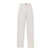 Elegante Herenbroek Brunello Cucinelli , White , Dames